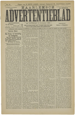 Haarlemsch Advertentieblad 1899-11-18