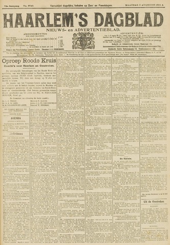 Haarlem's Dagblad 1914-08-03
