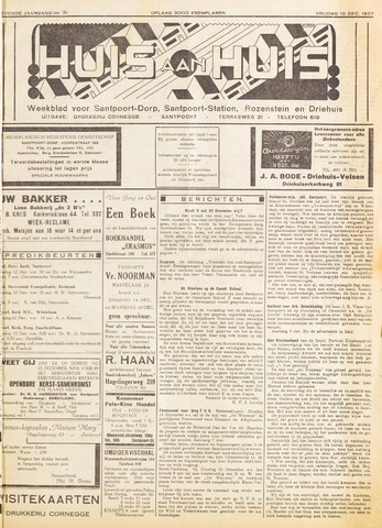 Weekblad Huis aan Huis 1937-12-10