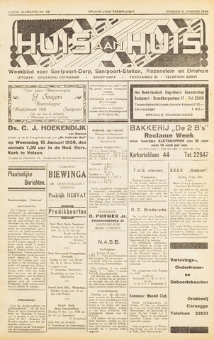 Weekblad Huis aan Huis 1936-01-10