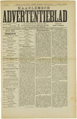 Haarlemsch Advertentieblad 1887-08-20