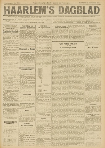 Haarlem's Dagblad 1918-11-30