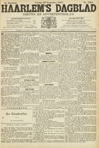 Haarlem's Dagblad 1887-09-23