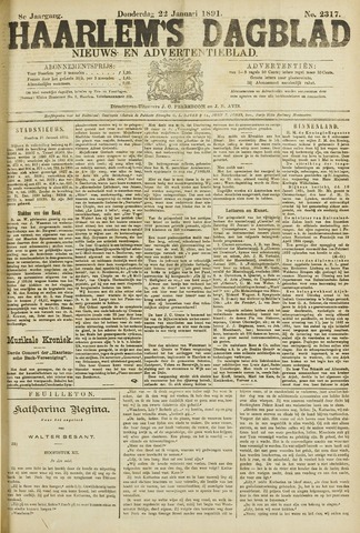 Haarlem's Dagblad 1891-01-22