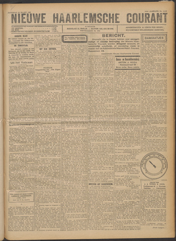 Nieuwe Haarlemsche Courant 1922-03-25