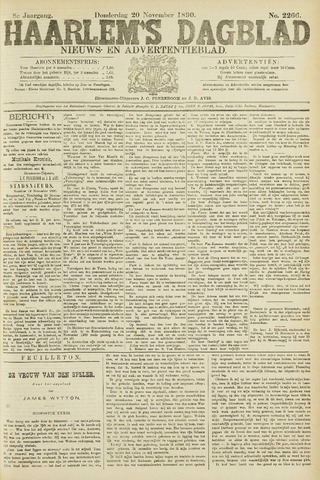 Haarlem's Dagblad 1890-11-20