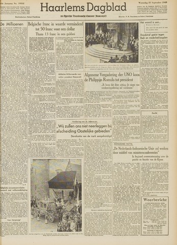 Haarlem's Dagblad 1949-09-21