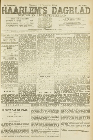 Haarlem's Dagblad 1890-11-10