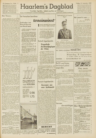 Haarlem's Dagblad 1939-09-15