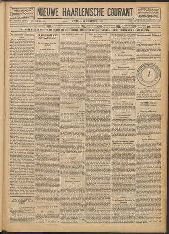 Nieuwe Haarlemsche Courant 1929-10-11