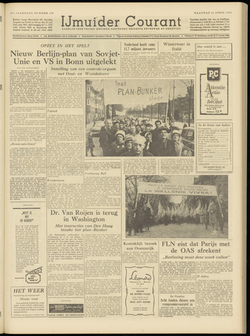 IJmuider Courant 1962-04-16