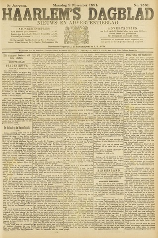 Haarlem's Dagblad 1891-11-09