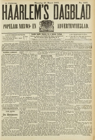 Haarlem's Dagblad 1887-03-21