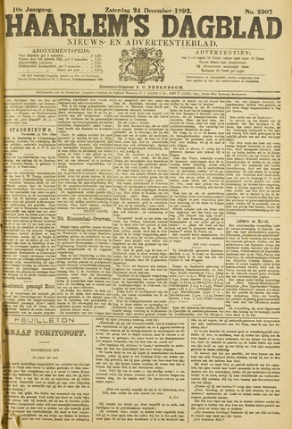 Haarlem's Dagblad 1892-12-24