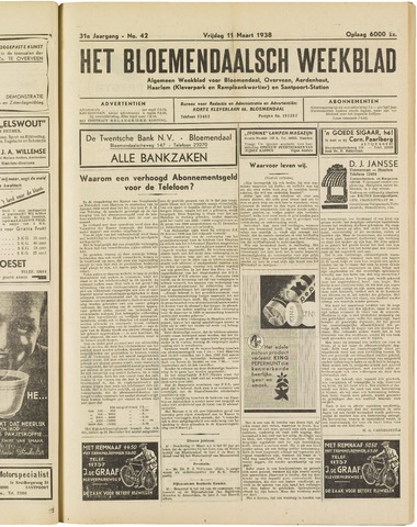 Het Bloemendaalsch Weekblad 1938-03-11