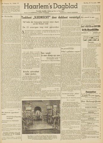 Haarlem's Dagblad 1939-11-25