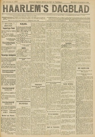Haarlem's Dagblad 1918-08-19