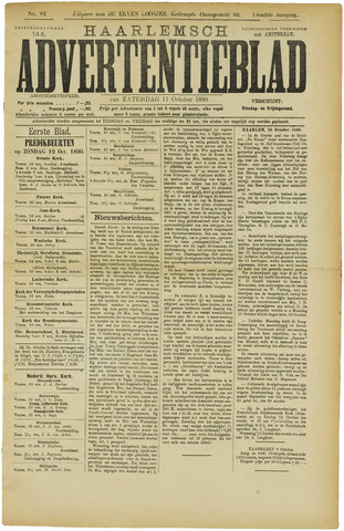 Haarlemsch Advertentieblad 1890-10-11
