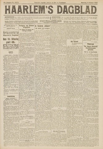 Haarlem's Dagblad 1923-10-15
