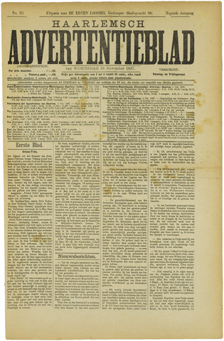 Haarlemsch Advertentieblad 1887-11-16