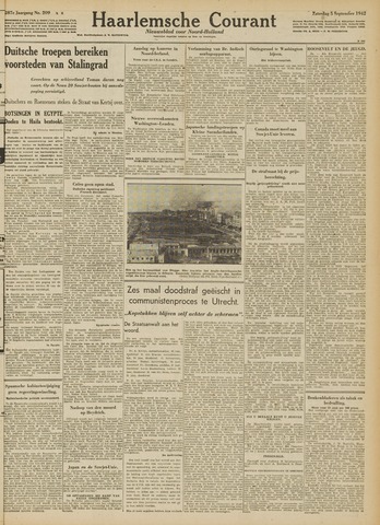 Haarlemsche Courant 1942-09-05