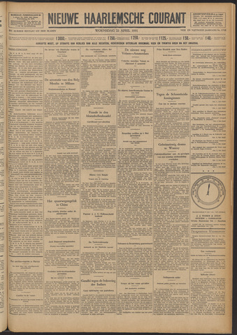 Nieuwe Haarlemsche Courant 1931-04-22