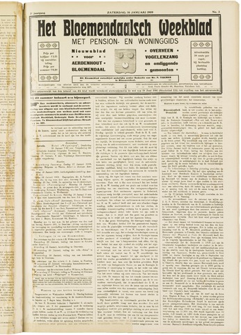 Het Bloemendaalsch Weekblad 1909-01-16
