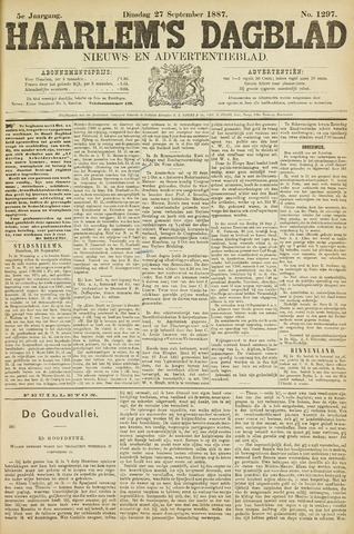 Haarlem's Dagblad 1887-09-27