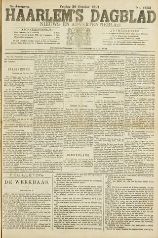 Haarlem's Dagblad 1891-10-30