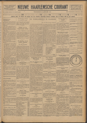 Nieuwe Haarlemsche Courant 1931-01-14