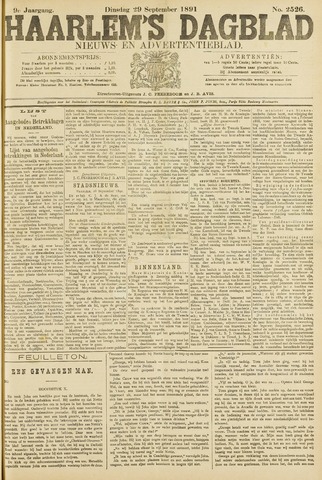 Haarlem's Dagblad 1891-09-29