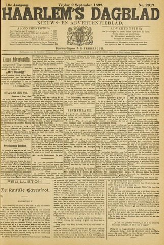 Haarlem's Dagblad 1892-09-09