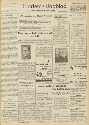 Haarlem's Dagblad 1939-12-16