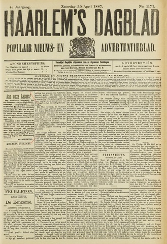 Haarlem's Dagblad 1887-04-30