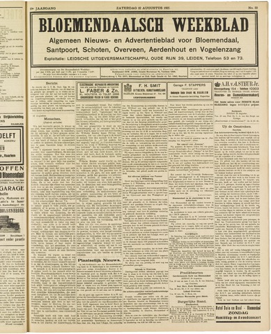Het Bloemendaalsch Weekblad 1925-08-22