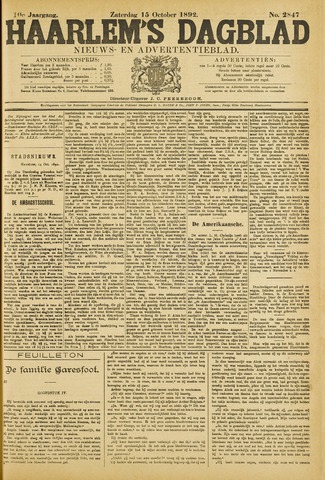 Haarlem's Dagblad 1892-10-15