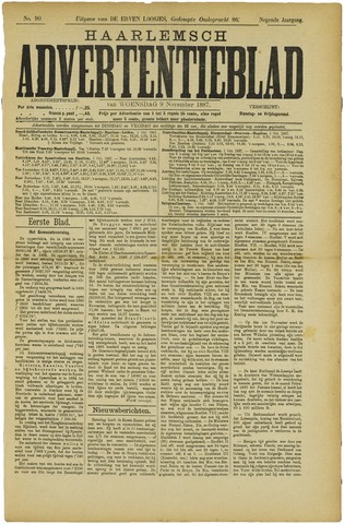 Haarlemsch Advertentieblad 1887-11-09