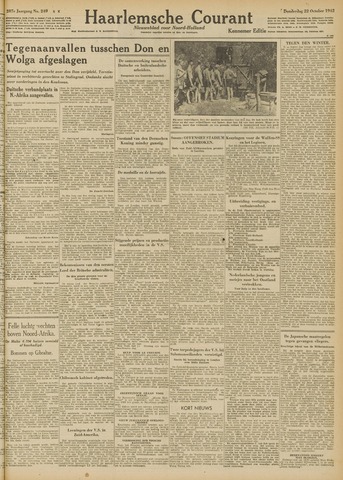 Haarlemsche Courant 1942-10-22
