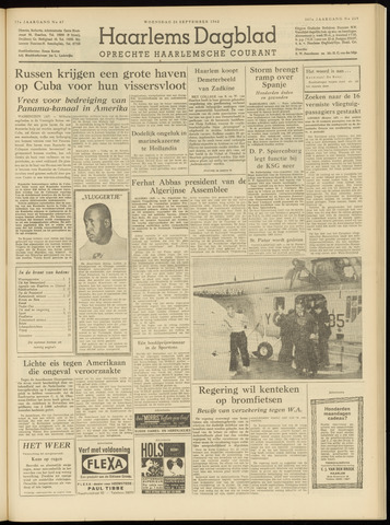 Haarlem's Dagblad 1962-09-26