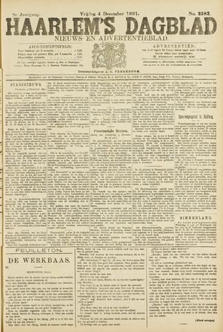 Haarlem's Dagblad 1891-12-04