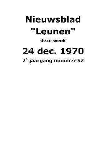 Dorpsblad Leunen-Veulen-Heide 1970-12-24