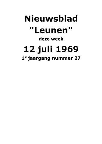 Dorpsblad Leunen-Veulen-Heide 1969-07-12