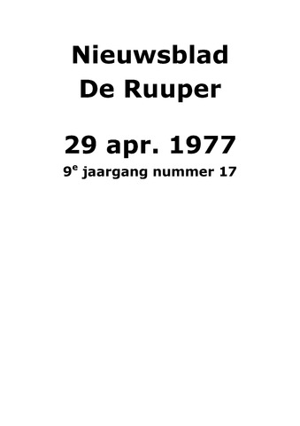 Dorpsblad Leunen-Veulen-Heide 1977-04-29