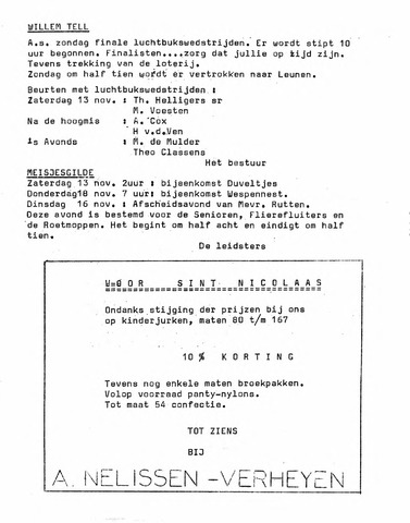 Oirlo's dorpsblad 't Krèntje 1971-11-12