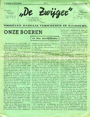 De Zwijger 1945-01-19