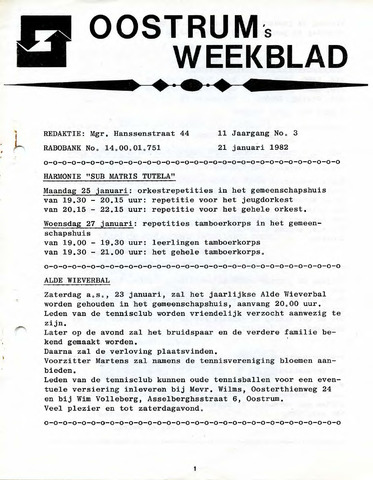 Oostrum's Weekblad 1982-01-21