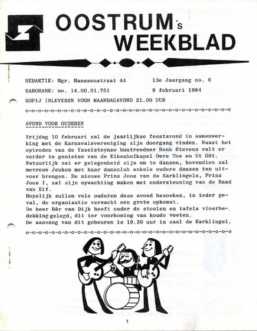 Oostrum's Weekblad 1984-02-09