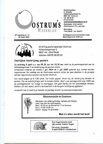 Oostrum's Weekblad 2006-03-30