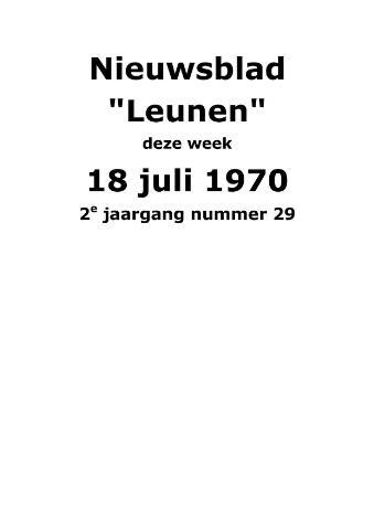 Dorpsblad Leunen-Veulen-Heide 1970-07-18