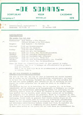 Castenrays dorpsblad De Schans 1978-10-27